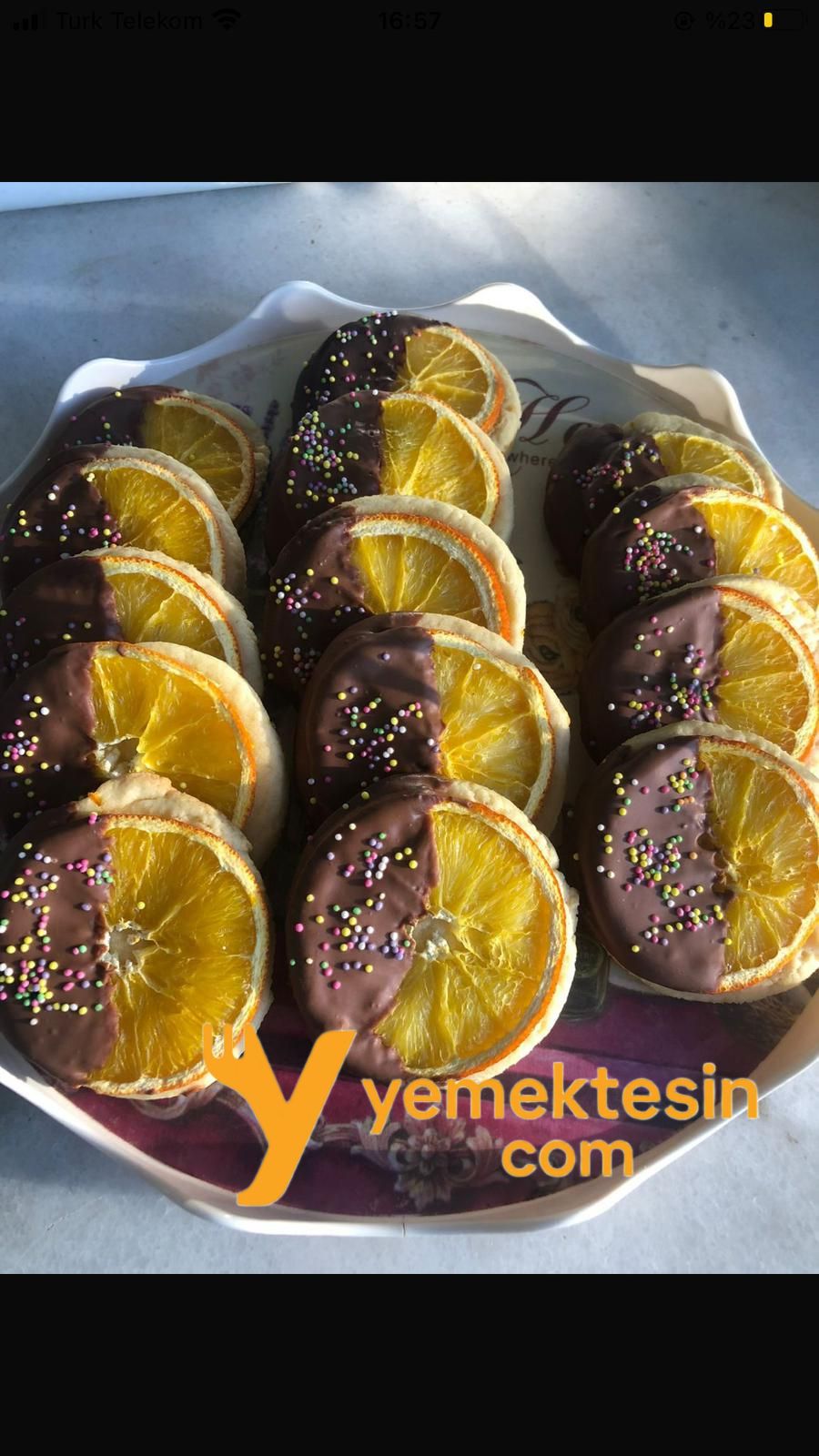 Portakallı kurabiye
